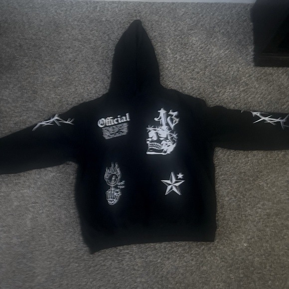 Pickup Only Black Grahpic Hoodie